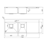 Chậu rửa chén Inox Malloca MS 6306T